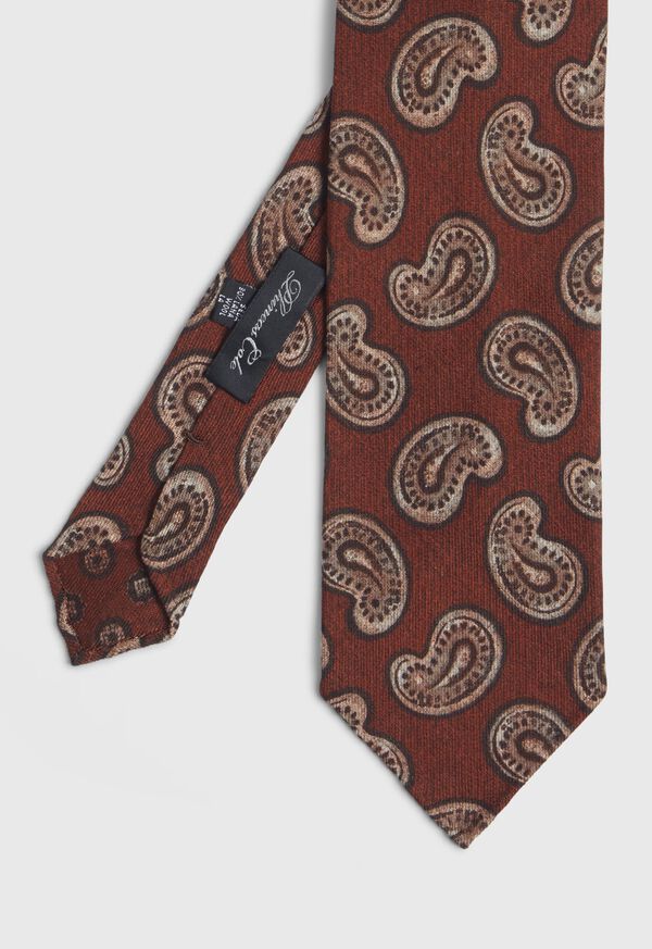 Paul Stuart Silk Paisley Unlined Tie, image 1