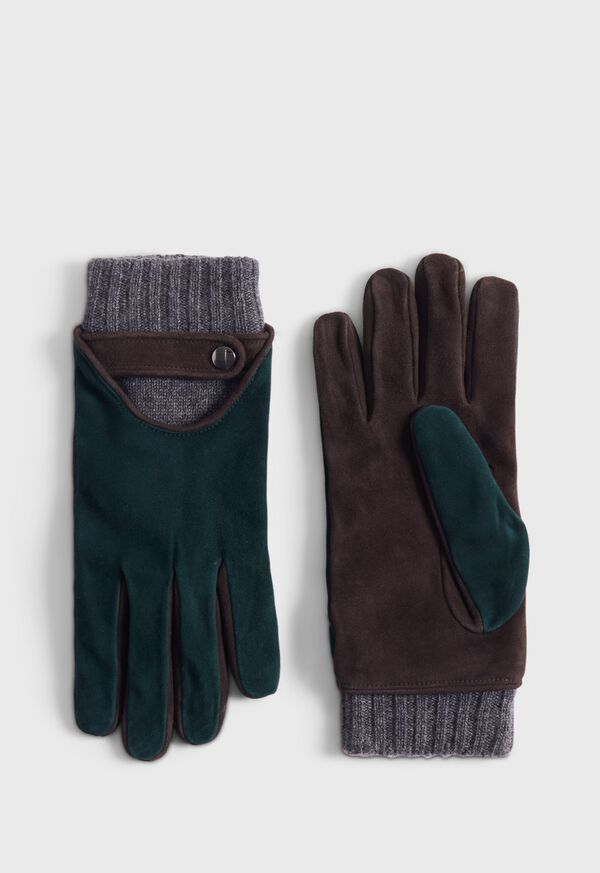 Paul Stuart Suede Driving Glove with Cashmere Inset, image 1