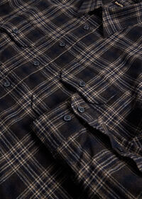 Paul Stuart Wool Plaid Overshirt, thumbnail 4