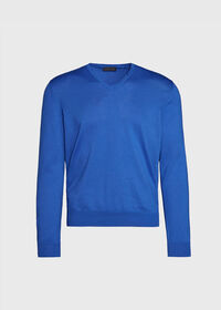Paul Stuart Cotton V-Neck Sweater, thumbnail 1