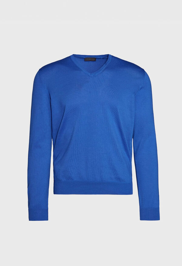 Paul Stuart Cotton V-Neck Sweater, image 1