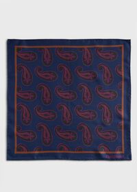 Paul Stuart Paisley Print Pocket Square, thumbnail 2