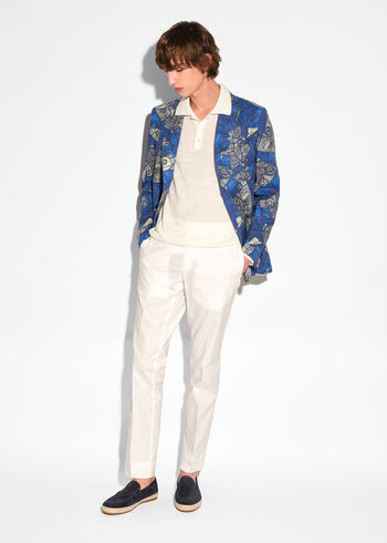 Paul Stuart Linen Printed Jacket
