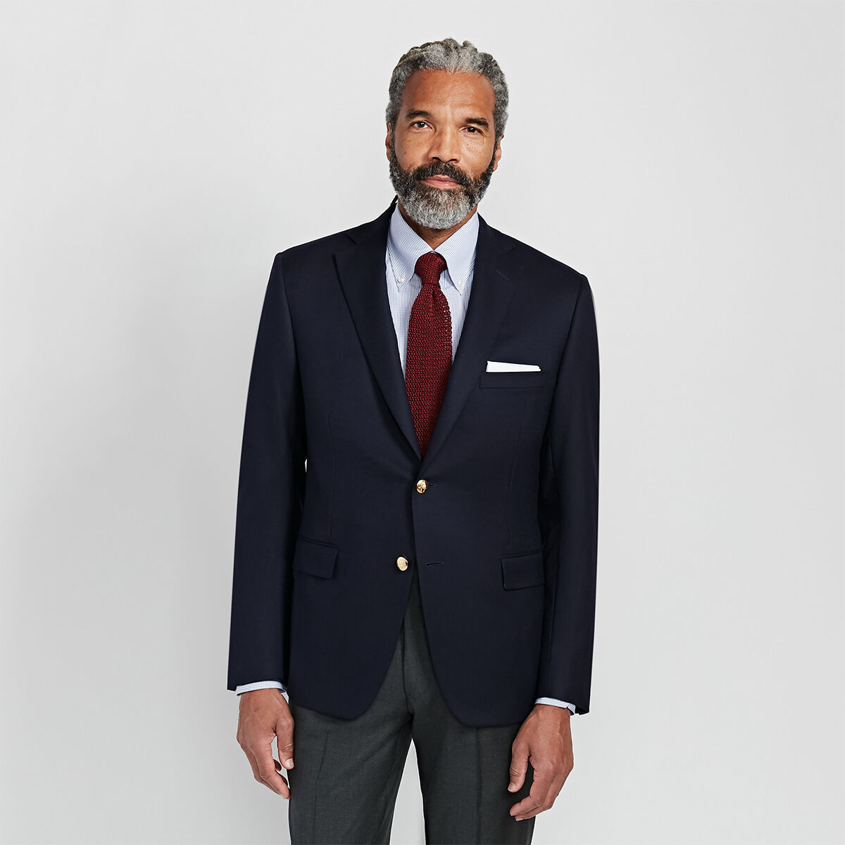 Navy blazer with gold buttons deals