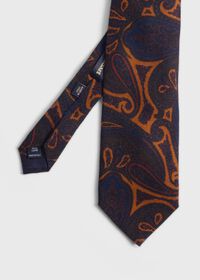 Paul Stuart Wool Paisley Tie, thumbnail 1