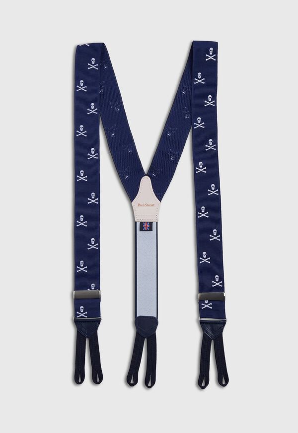 Paul Stuart Skull & Crossbones Braces, image 1