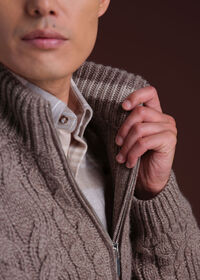 Paul Stuart Wool & Cashmere Full Zip Cardigan, thumbnail 5