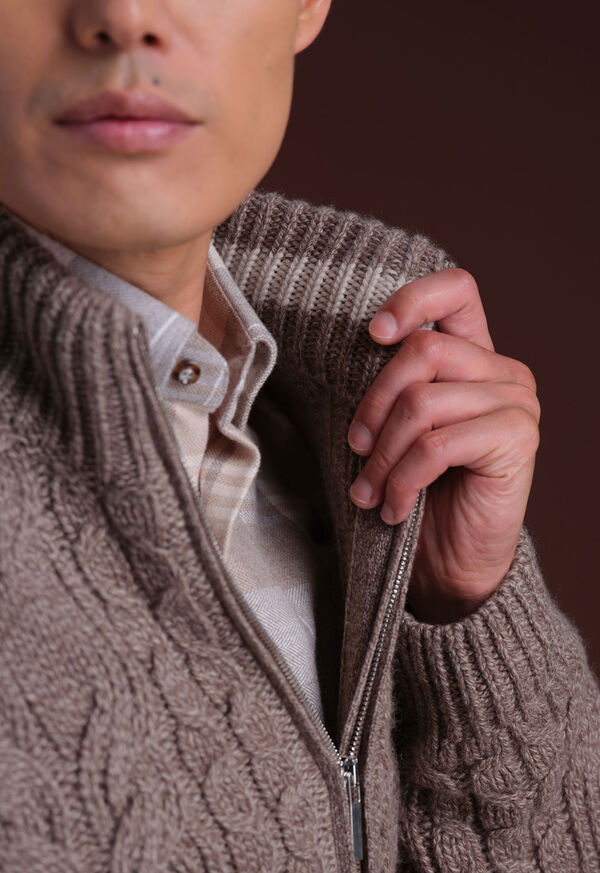 Paul Stuart Wool & Cashmere Full Zip Cardigan, image 5