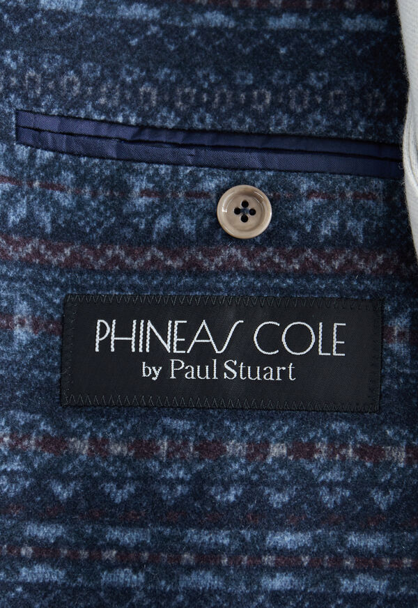 Paul Stuart Wool Printed Fair Isle Jacket, image 3