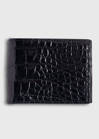 Paul Stuart Glazed Alligator Slim Billfold Wallet, thumbnail 1