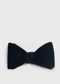 Paul Stuart Blunt Edge Cotton Velvet Bow Tie, thumbnail 1