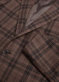 Paul Stuart Brown Plaid Wool Sport Jacket, thumbnail 2