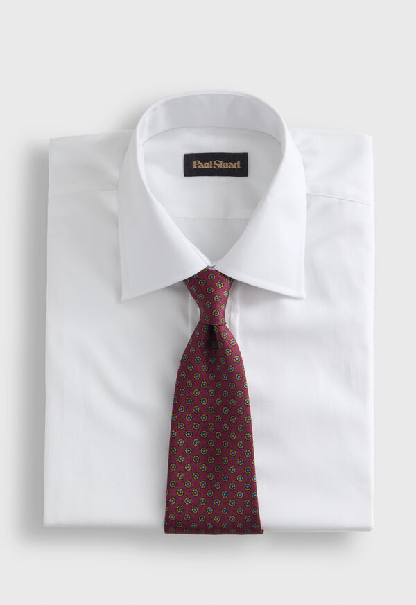 Paul Stuart Micro Medallion Printed Silk Tie, image 2