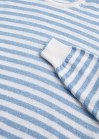 Paul Stuart Cashmere & Linen Striped Crewneck Sweater, thumbnail 3