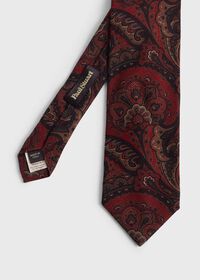 Paul Stuart Printed Wool Paisley Tie, thumbnail 1
