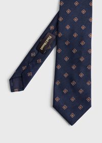 Paul Stuart Woven Silk Medallion Tie, thumbnail 2