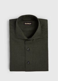 Paul Stuart Houndstooth Brushed Flannel Sport Shirt, thumbnail 1