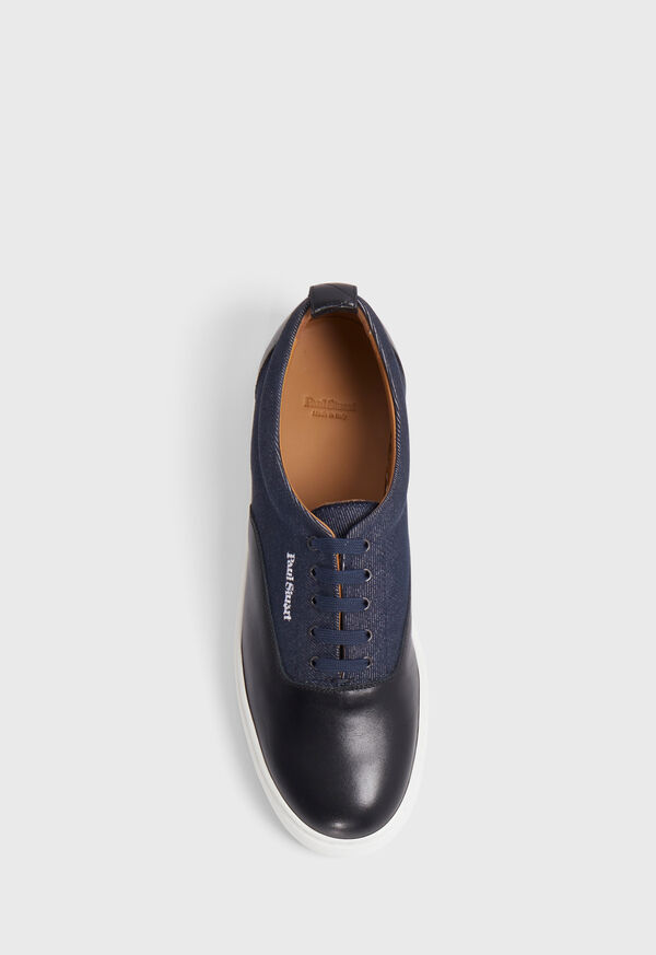 Paul Stuart Star Leather and Denim Sneaker, image 4
