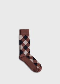 Paul Stuart Cotton Diamond Motif Sock, thumbnail 1