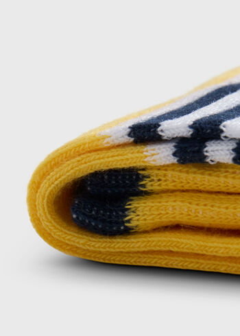 Paul Stuart Colorblock and Stripe Crew Sock