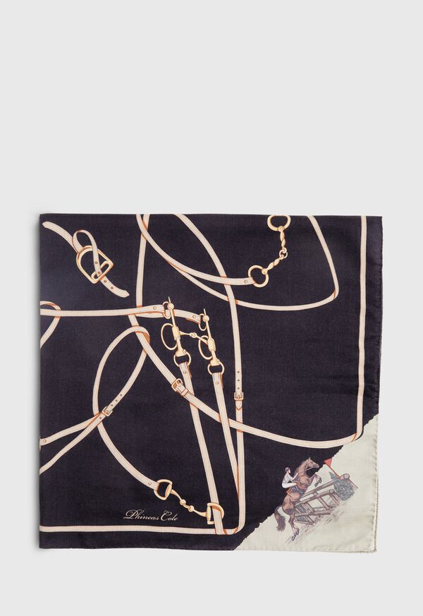 Paul Stuart Black Horse Tack Scarf, image 2