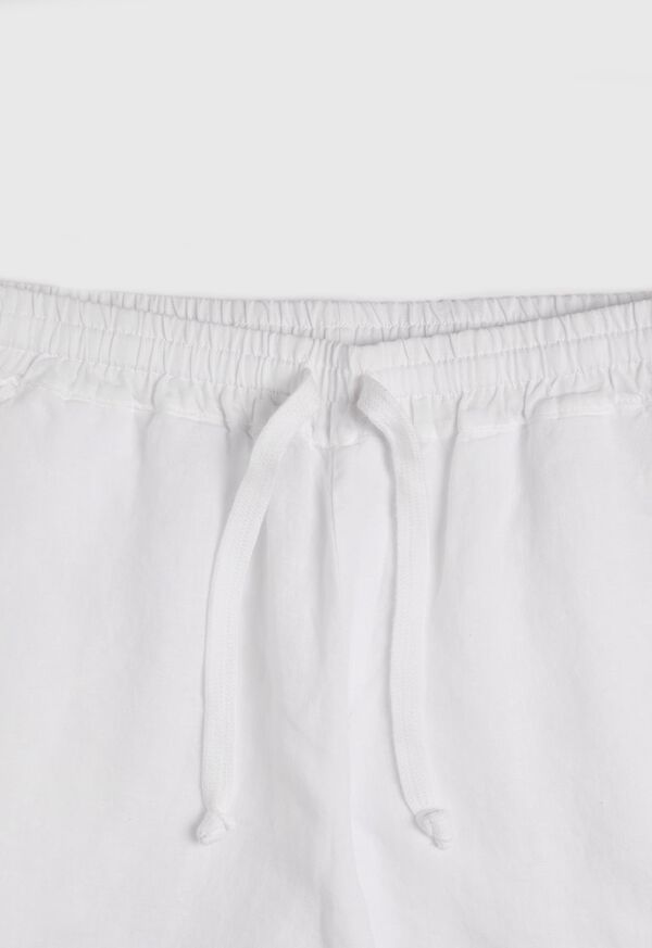 Paul Stuart Drawstring Washed Linen Walk Shorts, image 2