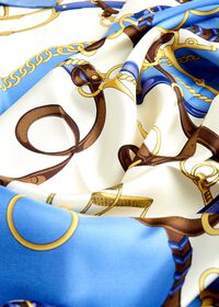 Paul Stuart Belts and Bits Silk Scarf, thumbnail 2