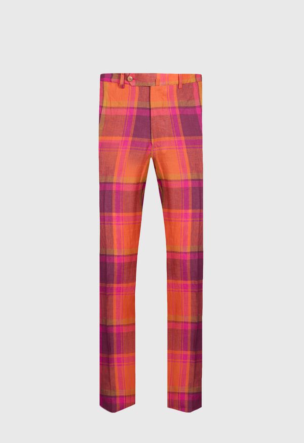 Paul Stuart Linen Plaid Dress Trouser, image 1