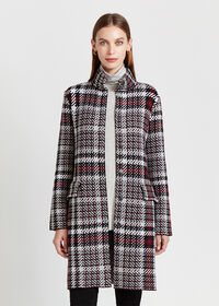 Paul Stuart Plaid Wool Coatigan, thumbnail 1