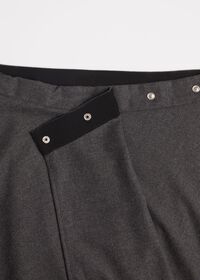 Paul Stuart Lightweight Flannel Wrap Around Skirt, thumbnail 2