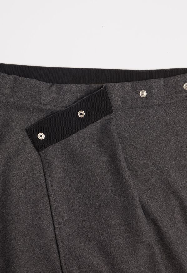 Paul Stuart Lightweight Flannel Wrap Around Skirt, image 2