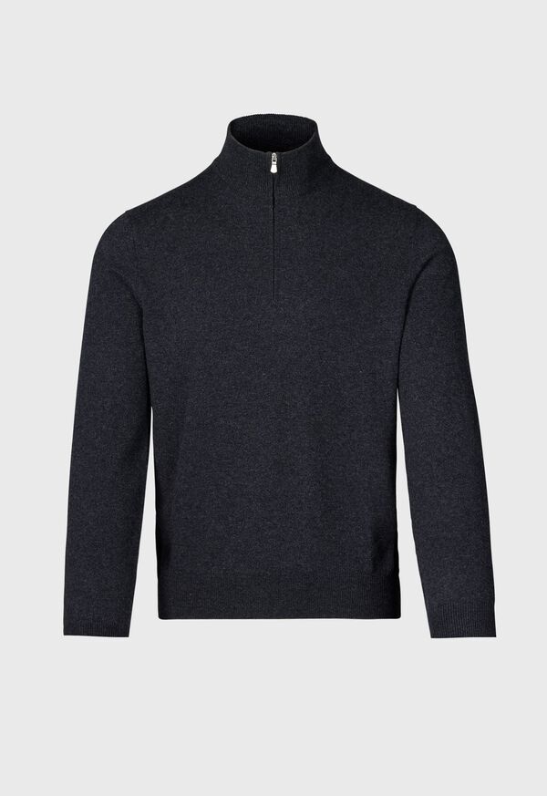 Paul Stuart Cashmere 1/4 Zip Sweater, image 1