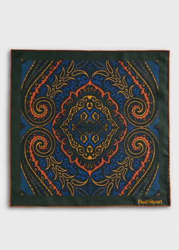 Paul Stuart Geometric Print Pocket Square
