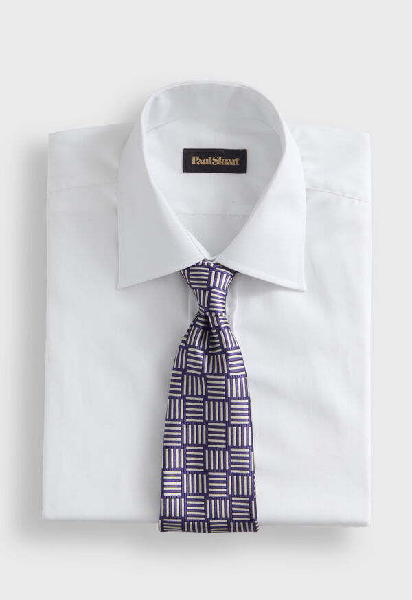 Paul Stuart Woven Silk Parquet Tie, image 2