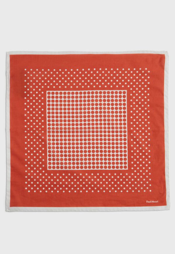 Paul Stuart Polka Dot Pocket Square, image 2