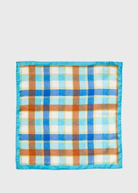 Paul Stuart Multi Plaid Pocket Square, thumbnail 2