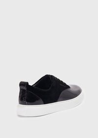 Paul Stuart Star Patent Leather and Velvet Sneaker, thumbnail 3