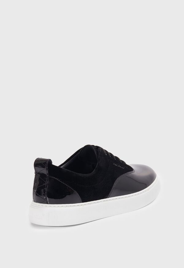 Paul Stuart Star Patent Leather and Velvet Sneaker, image 3