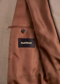 Paul Stuart Mélange Tan All Year Wool Suit, thumbnail 4