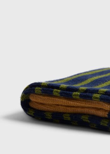 Paul Stuart Cotton Stiped Sock