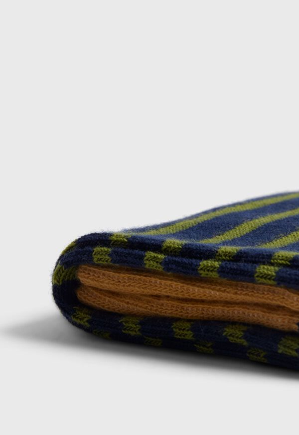 Paul Stuart Cotton Stiped Sock, image 2