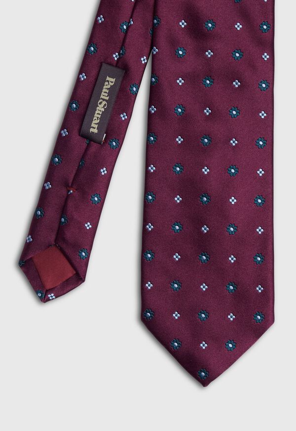 Paul Stuart Micro Floral Satin Tie, image 1