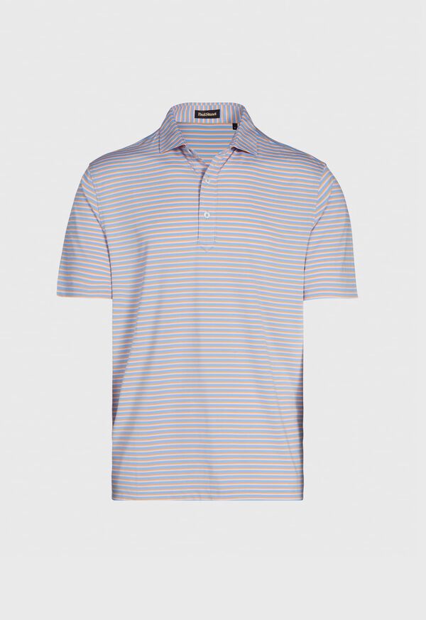 Paul Stuart Three Color Stripe Performance Polo, image 1
