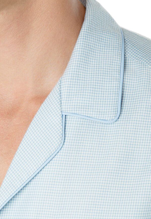 Paul Stuart Light Blue Houndstooth Pajama, image 2