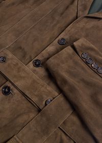 Paul Stuart Loden Suede Anorak Jacket, thumbnail 2