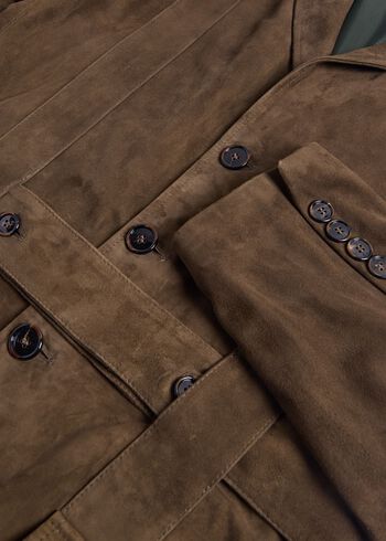 Paul Stuart Loden Suede Anorak Jacket