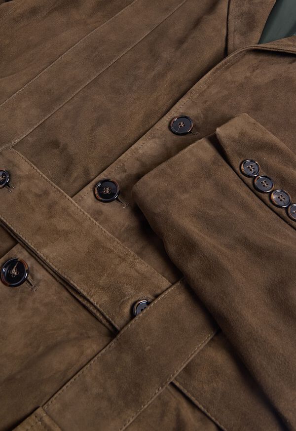 Paul Stuart Loden Suede Anorak Jacket, image 2