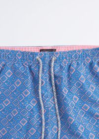 Paul Stuart Geometric Print Swim Trunk, thumbnail 2