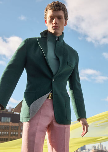 Paul Stuart Cashmere & Silk Quarter Zip Pullover