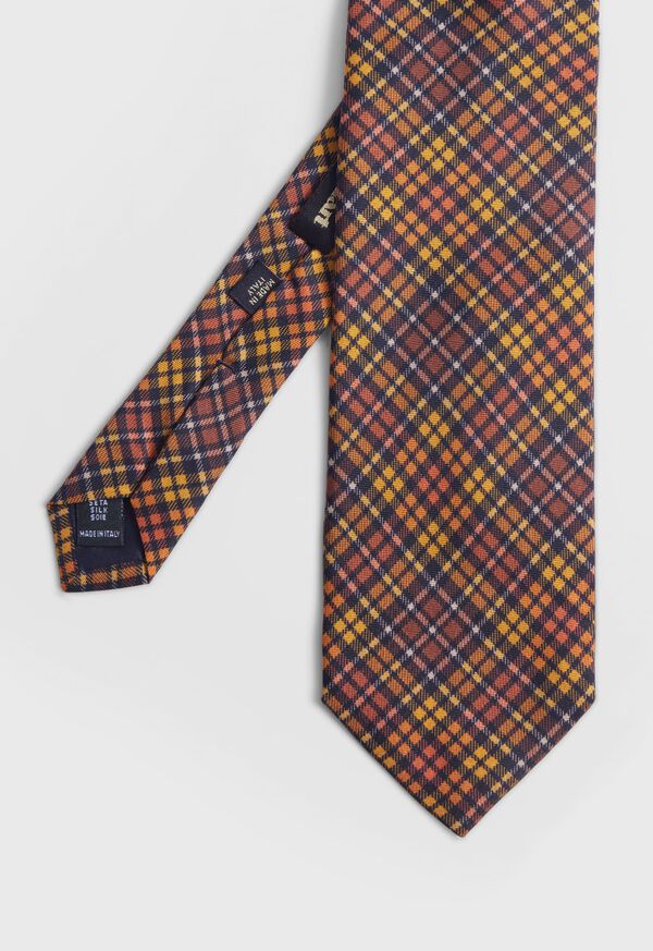 Paul Stuart Madder Silk Plaid Tie, image 1